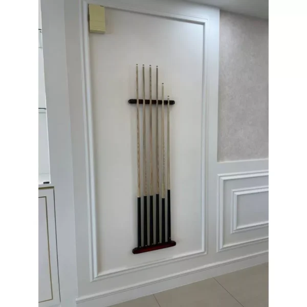 Billiard 6 Way Plastic Wall Cue Rack