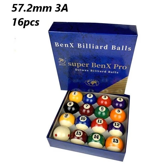 sg-11134201-7rdyc-mcqad3yoyq3798.webp Shopping 52 5mm 57 2mm 16Pcs 3A 1B Colored Lucky Snooker Billiards Ball Set Standard Cue Ball And Black No 8